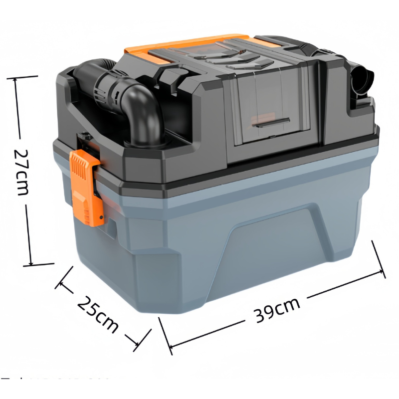 Chargez l&#39;image dans la visionneuse de la galerie, 15L Tool Box Style Portable Wireless Industrial Electric Wet/Dry Vacuum Cleaner Rechargeable Battery

