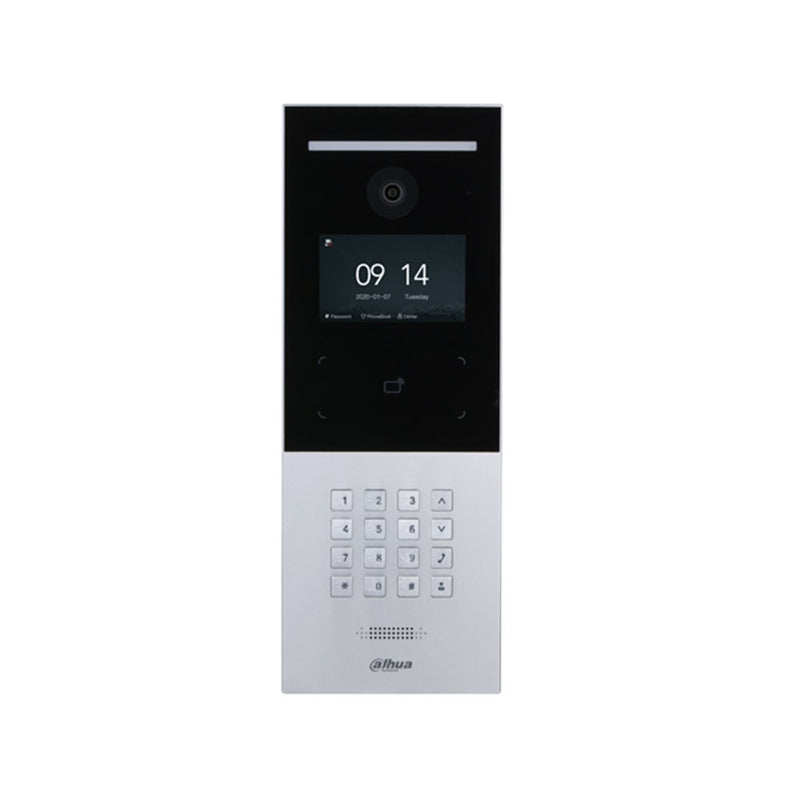 Cargue la imagen en el visor de la galería, [DHI-VTO6521F-S2] Dahua IP Video Silver Apartment Intercom Door Station with 4.3inch LCD Screen and 2MP Camera IP65 - Polar Tech Australia
