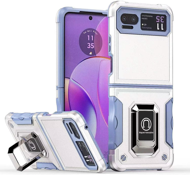 Load image into Gallery viewer, [Built-in Kickstand] Motorola Moto Razr 40/Razr 2023 - Military Grade TPU+PC Shockproof Heavy Duty Case - Polar Tech Australia
