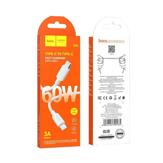 [X96] [1M] [Type-C / Lightning] HOCO Fast PD 60W /20W Charging Data Sync USB Cable For Apple Device - Polar Tech Australia