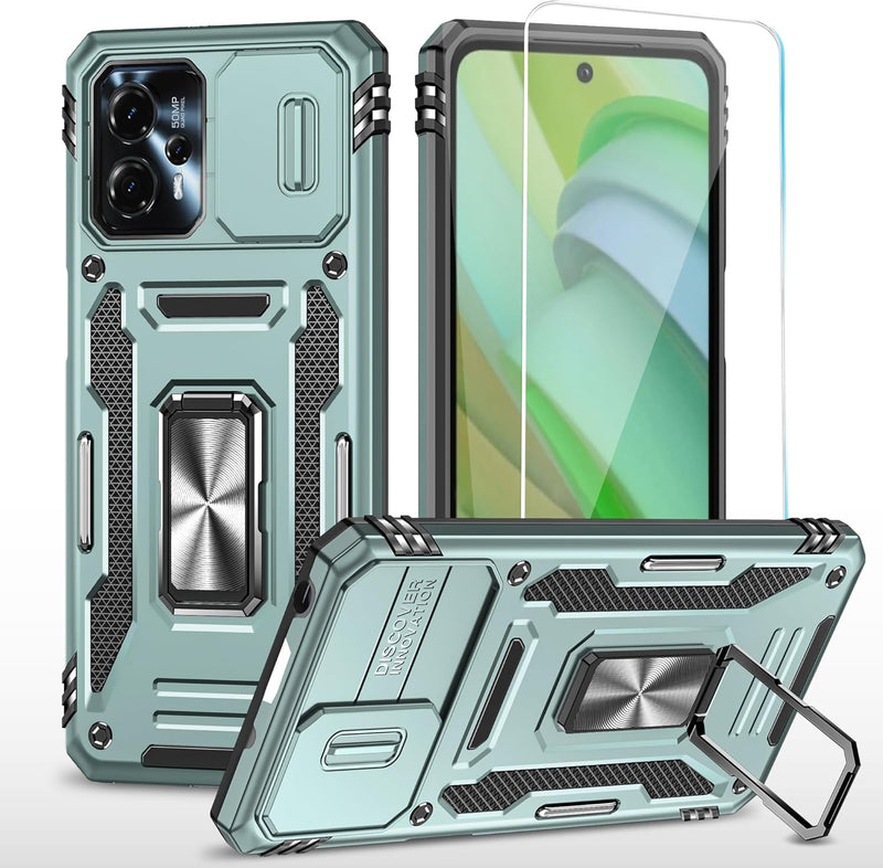 Load image into Gallery viewer, [Magnetic Ring Kickstand][Slide Camera Cover] Motorola Moto G 5G 2023/Moto G Power 2023 - Shield Shockproof Rugged Heavy Duty Case - Polar Tech Australia
