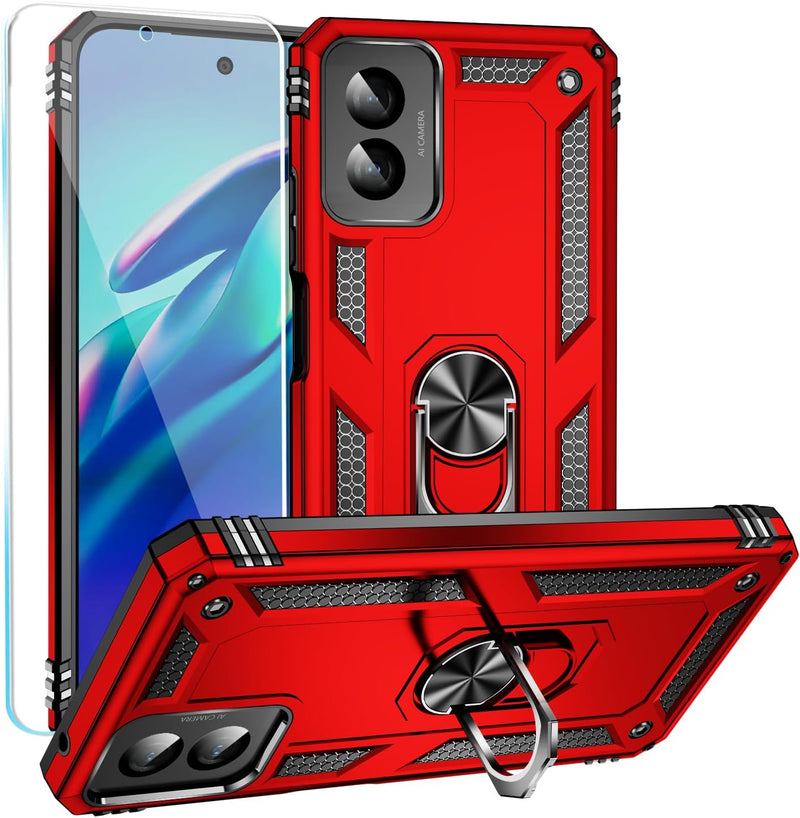 Load image into Gallery viewer, [Magnetic Ring Kickstand][Slide Camera Cover] Motorola Moto G Power 2024 - Shield Shockproof Rugged Heavy Duty Case - Polar Tech Australia
