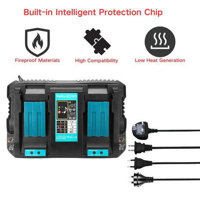 Replacement Dual  Fast Charger For Makita 7.2V-18V Electrical Tool Li-ion Battery - Polar Tech Australia