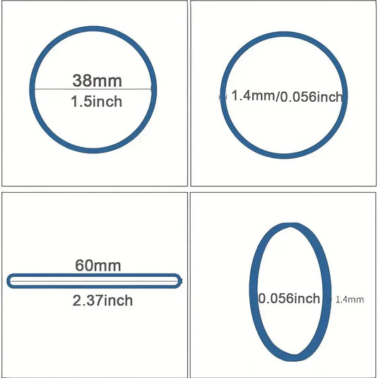 [150PCS][38MM Diameter] Size 16 Rubber Bands Yellow 50G - Polar Tech Australia