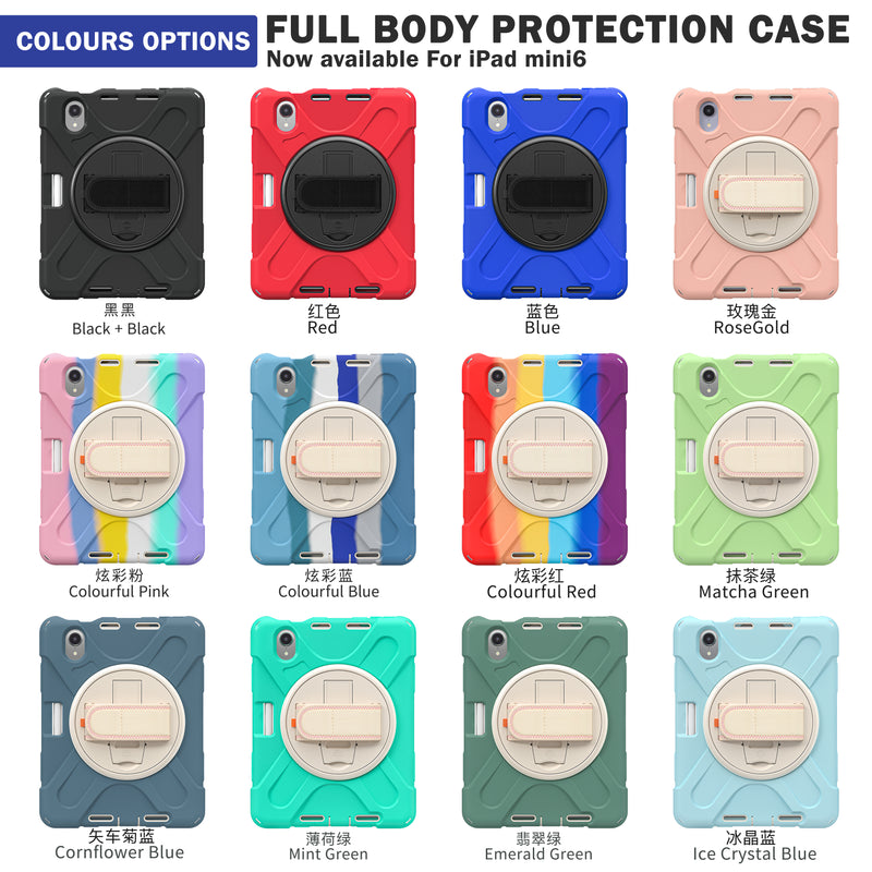 Chargez l&#39;image dans la visionneuse de la galerie, Apple iPad Mini 6 6th Gen Defender Heavy Duty Drop Proof Rugged Protective Stand Case - Polar Tech Australia
