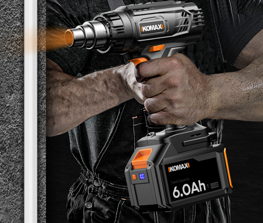 [Body Only No battery] Komax 6 Level Temperature Control Cordless Portable 21V Battery Powered Heating Hot Air Gun Station
