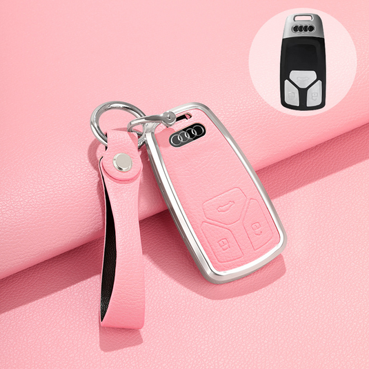 Audi 360° All Inclusive Car Key Fob Case Cover For A3, A4, A5, A6, A7, A8, Q2, Q5, Q7, Q8, e-tron