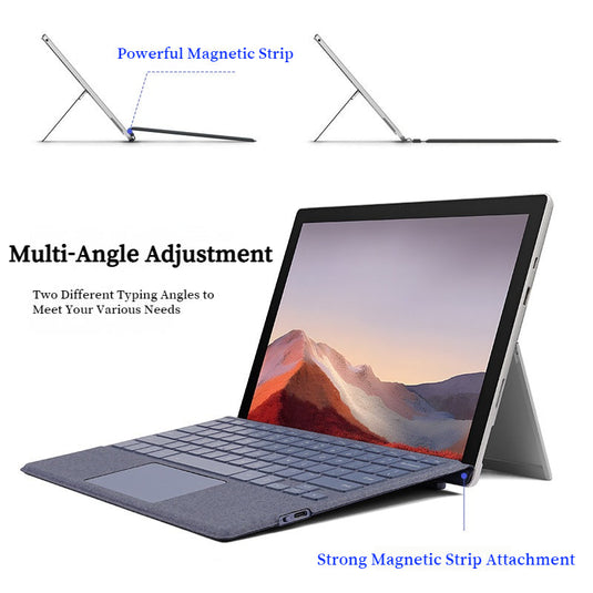 [With RGB Backlit] Microsoft Surface Pro 8/9/10/X/11 - Compatible with Lightweight Wireless Bluetooth Magnetic Touch Keyboard - i-Station Mobile Phone & Electronic Device Repair and Accessories
