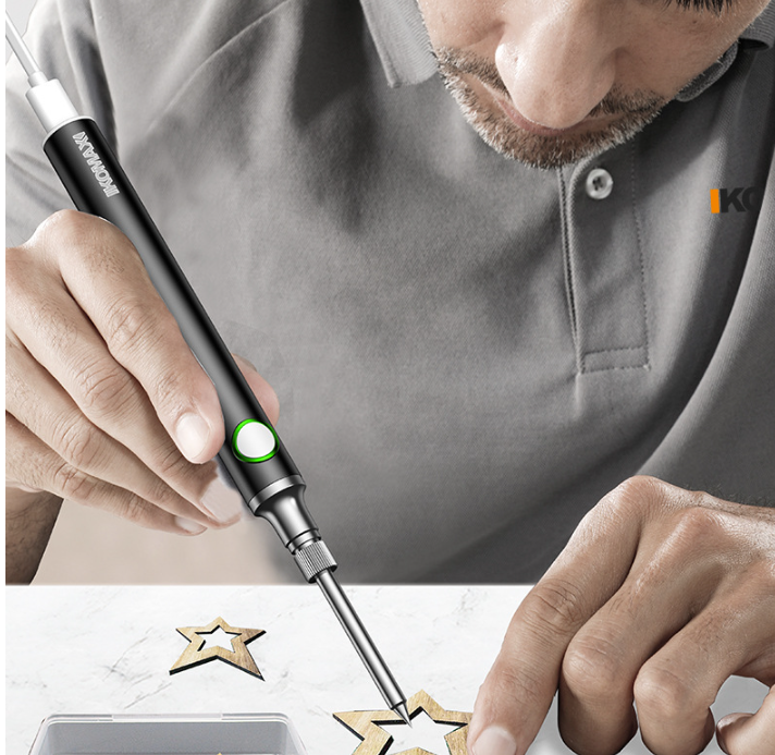 Load image into Gallery viewer, [USB Powered][Max 450℃] Komax 3 Level Adjustable Temperature Portable Type-C Powered Soldering Iron Station - Polar Tech Australia
