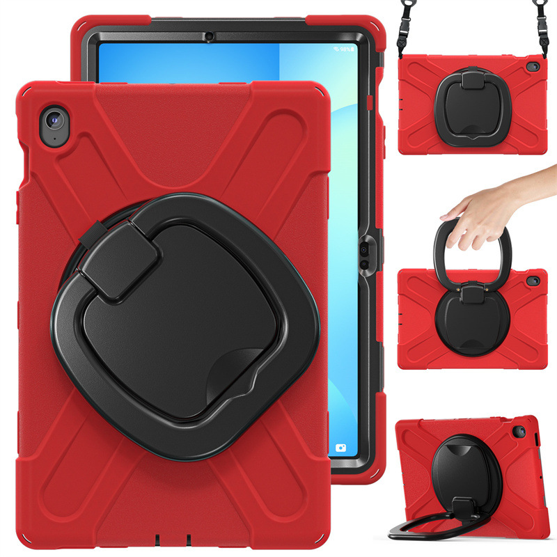 Chargez l&#39;image dans la visionneuse de la galerie, Samsung Tab S10 FE Plus 13.1&quot; 2025 - 360 Degree Rotation Heavy Duty EVA Kid Friendly Ring Holder Stand Case - i-Station Mobile Phone &amp; Electronic Device Repair and Accessories
