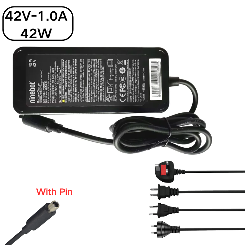 Cargue la imagen en el visor de la galería, [42W/42V-1.0A] Original Genuine Segway Ninebot ES1 ES2 ES4 MAX G30 F20A F25 F30 F40 Series - Scooter Charger
