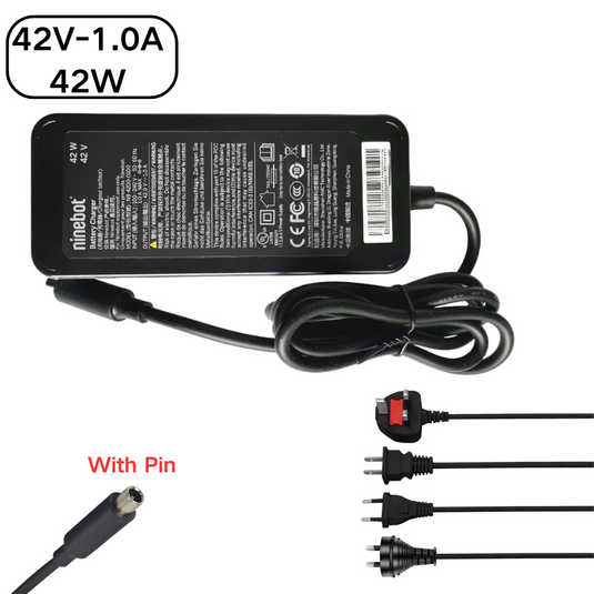 [42W/42V-1.0A] Original Genuine Segway Ninebot ES1 ES2 ES4 MAX G30 F20A F25 F30 F40 Series - Scooter Charger
