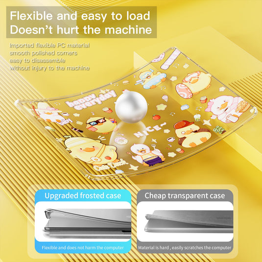 Apple MacBook Air 13.6" (A2681 & A3113) - Cute Cartoon Transparent Shockproof & Slim Case