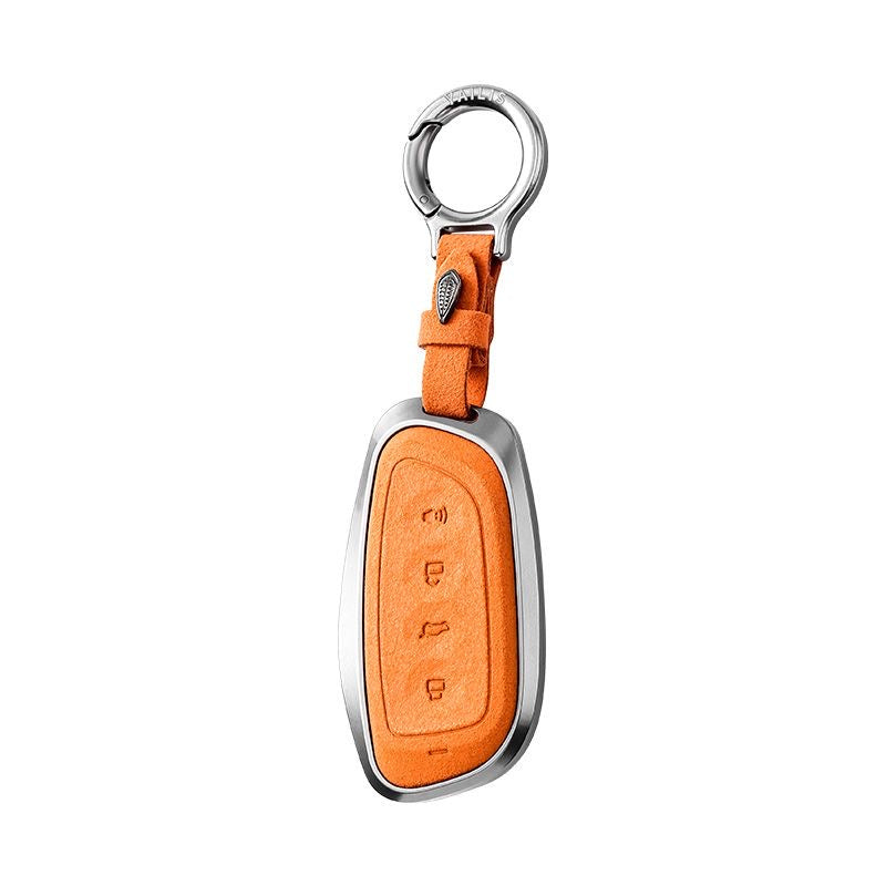 Cargue la imagen en el visor de la galería, Great Wall High-Quality Suede Car Key Fob Case Cover For Haval Raptor, Dargo 2nd Gen, Xiaolong Max, Shenshou, H6
