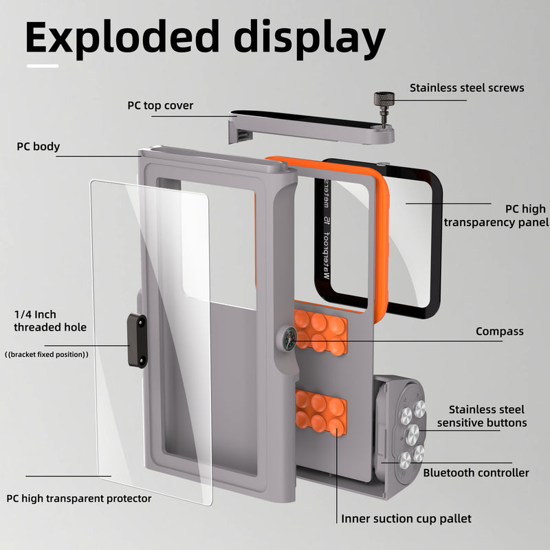 Load image into Gallery viewer, [Up to 6.9&quot;][Upgraded Version] Redpepper Universal 15m Depth (3rd Gen) Pro Diving Waterproof Phone Case With Bluetooth - i-Station Mobile Phone &amp; Electronic Device Repair and Accessories
