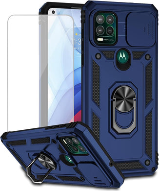 [Magnetic Rotable Kickstand][Slide Camera Cover] Motorola Moto G Stylus 5G 2021 - Shield Shockproof Rugged Heavy Duty Case - Polar Tech Australia