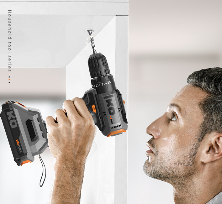 Load image into Gallery viewer, [Bundel Kit] Komax 21V V12 High Power Electric Rechargeable Cordless Hammer Drill Brushless Motor
