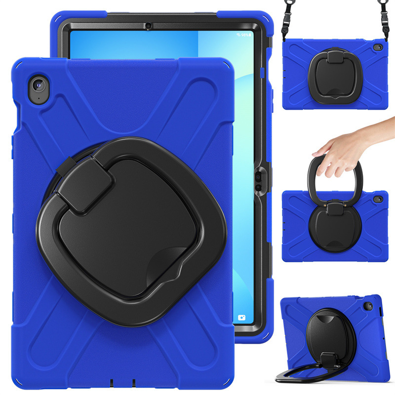 Chargez l&#39;image dans la visionneuse de la galerie, Samsung Tab S10 FE Plus 13.1&quot; 2025 - 360 Degree Rotation Heavy Duty EVA Kid Friendly Ring Holder Stand Case - i-Station Mobile Phone &amp; Electronic Device Repair and Accessories
