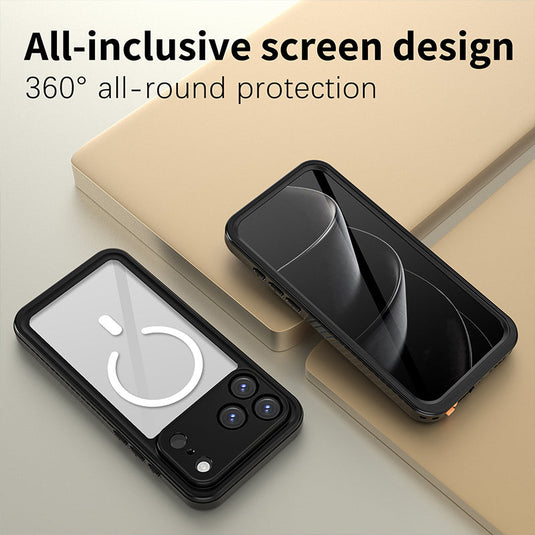 [Magsafe Compatible][FM Series] Apple iPhone 17/Air/Pro/Pro Max - Redpepper Full Covered Waterproof Heavy Duty Tough Armor Case - i-Station Mobile Phone & Electronic Device Repair and Accessories