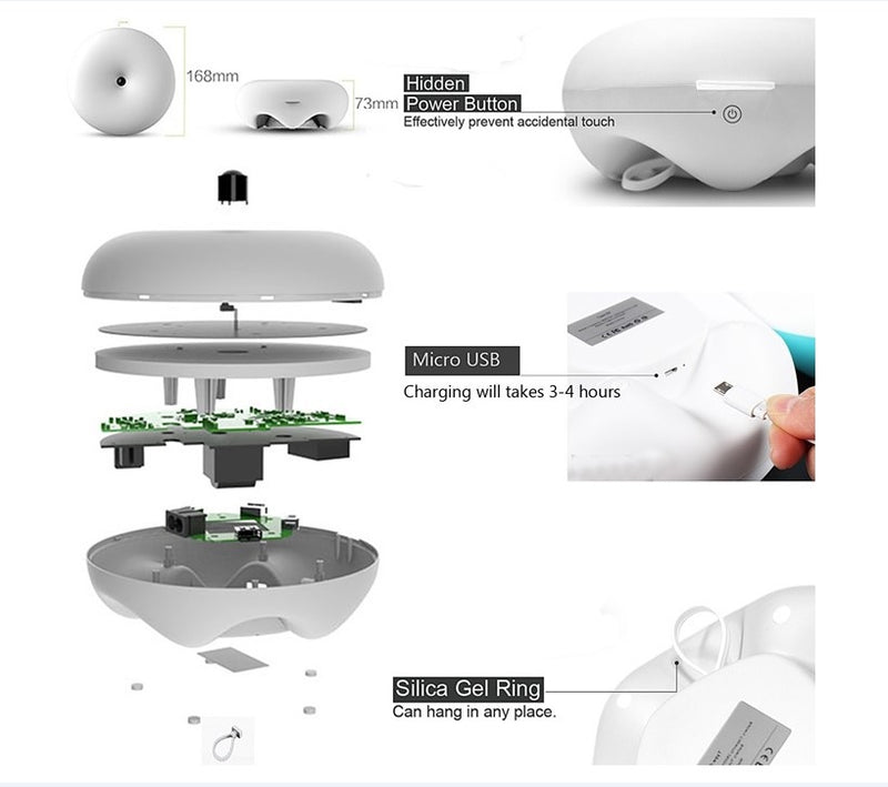 Cargue la imagen en el visor de la galería, [Clearance] IPUDA Stylish CandyFloss Donut bedside Smart Gesture Sensor Light
