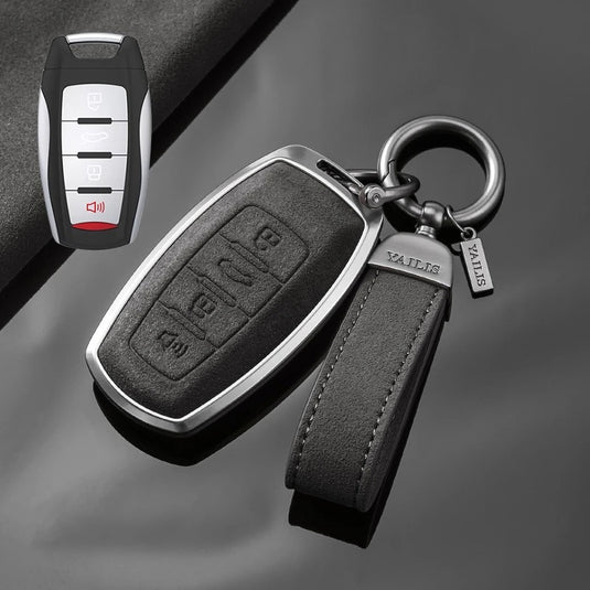 Great Wall High-Quality Suede Car Key Fob Case Cover For Haval Raptor, Dargo 2nd Gen, Xiaolong Max, Shenshou, H6