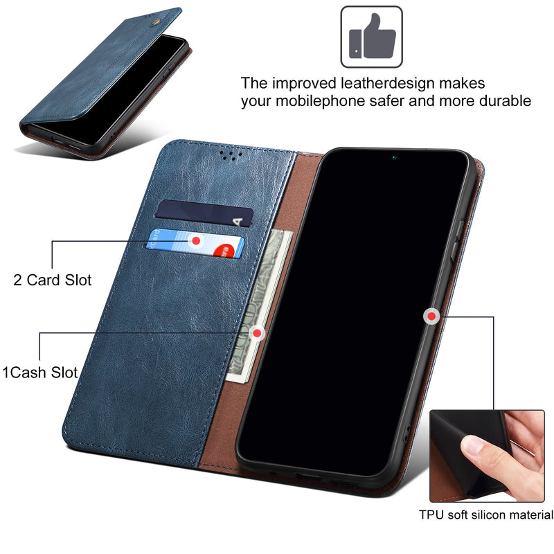 Cargue la imagen en el visor de la galería, [With Card Slot] Nothing Phone (3a)/Pro Premium PU leather Flip Wallet Stand Cover - Polar Tech Australia
