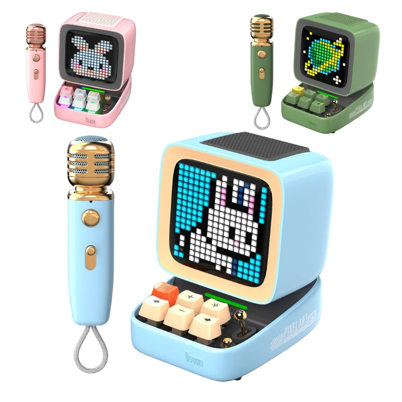 Chargez l&#39;image dans la visionneuse de la galerie, Divoom Ditoo-Mic Mini Karaoke Machine Pixel Art Bluetooth Speaker Perfect Gift - Polar Tech Australia
