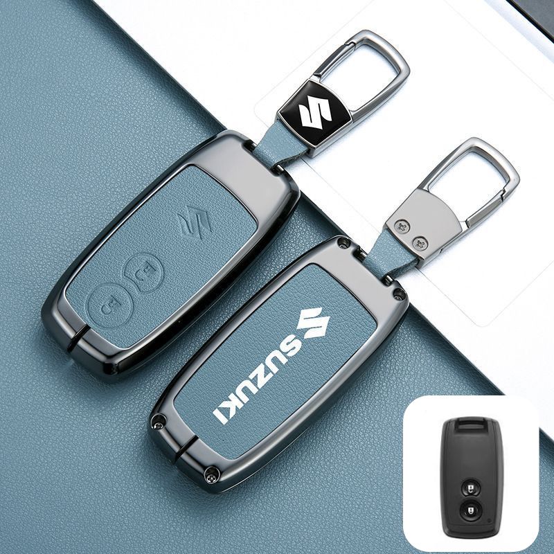 Chargez l&#39;image dans la visionneuse de la galerie, Suzuki Zinc Alloy PU Leather Car Key Fob Case Cover For SX4, Vitara - Polar Tech Australia
