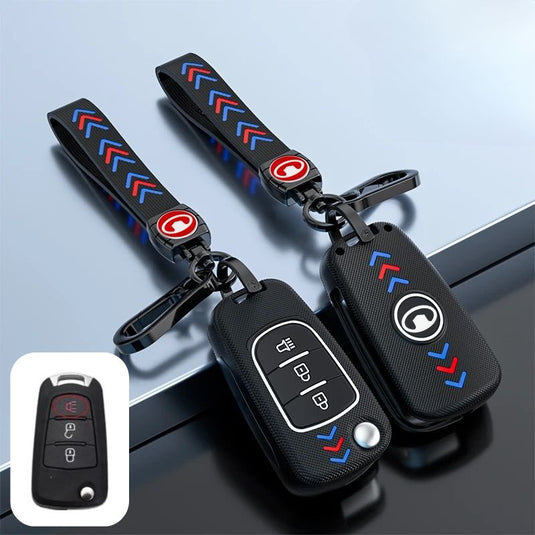 Great Wall Matte ABS Silicone Car Key Fob Case Cover For Haval, Wingle, M4, C30