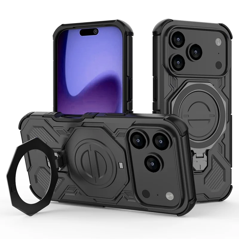Chargez l&#39;image dans la visionneuse de la galerie, [Magsafe Compatible][Built-in Stand] Apple iPhone 17/Air/Pro/Max - Shield Shockproof Rugged Heavy Duty Case - i-Station Mobile Phone &amp; Electronic Device Repair and Accessories
