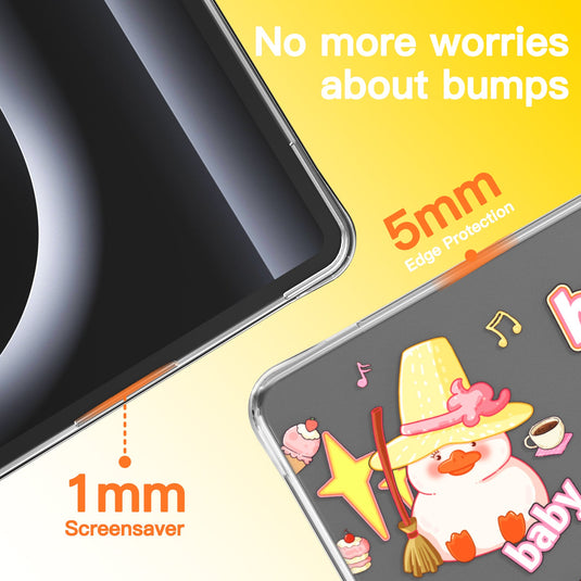 Apple MacBook Air 13.6" (A2681 & A3113) - Cute Cartoon Transparent Shockproof & Slim Case