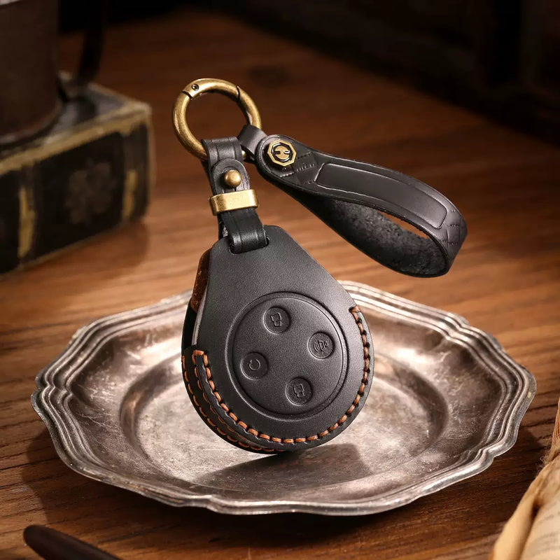 Cargue la imagen en el visor de la galería, Great Wall Handcrafted Genuine Leather Car Key Fob Case Cover For 2023 Great Wall Shanhai Cannon

