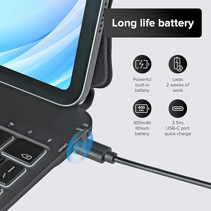 Cargue la imagen en el visor de la galería, [With Touchpad][Magic Keybord] Apple iPad Pro 11&quot; (1st/2nd/3rd/4th Gen 2018/2020/2021/2022) ipad Air 10.9&quot; 4/5th Gen (2020/2022) iPad Air 11&#39;&#39; 6th Gen (2024) - Precision Multi-Touch Trackpad Magnetic Smart Wireless Keyboard Case With Backlit Keys - Polar Tech Australia
