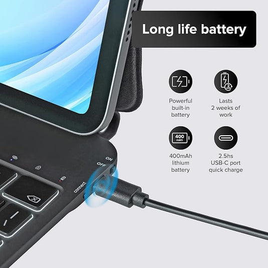 [With Touchpad][Magic Keybord] Apple iPad Pro 11" (1st/2nd/3rd/4th Gen 2018/2020/2021/2022) ipad Air 10.9" 4/5th Gen (2020/2022) iPad Air 11'' 6th Gen (2024) - Precision Multi-Touch Trackpad Magnetic Smart Wireless Keyboard Case With Backlit Keys - Polar Tech Australia