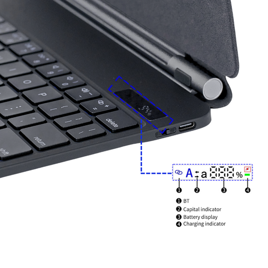 Magic Magnetic Floating Trackpad Wireless 7 Multi-Color Backlit Keyboard Case for Apple iPad Pro 12.9" 3rd/4/5/6th & Air 13” M2/M3 (2024/2025)