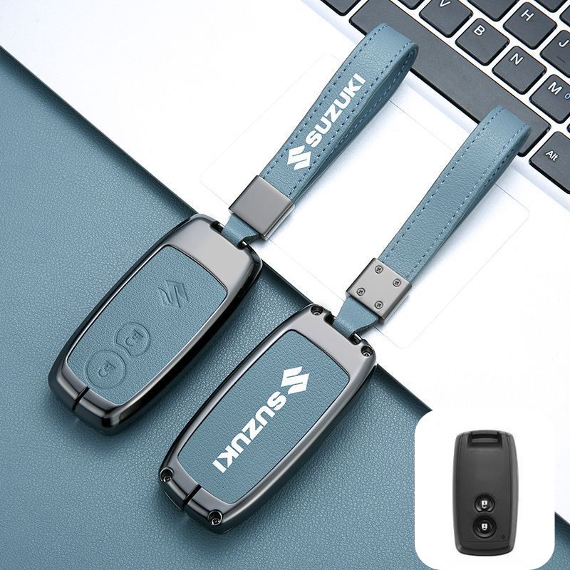 Chargez l&#39;image dans la visionneuse de la galerie, Suzuki Zinc Alloy PU Leather Car Key Fob Case Cover For SX4, Vitara - Polar Tech Australia
