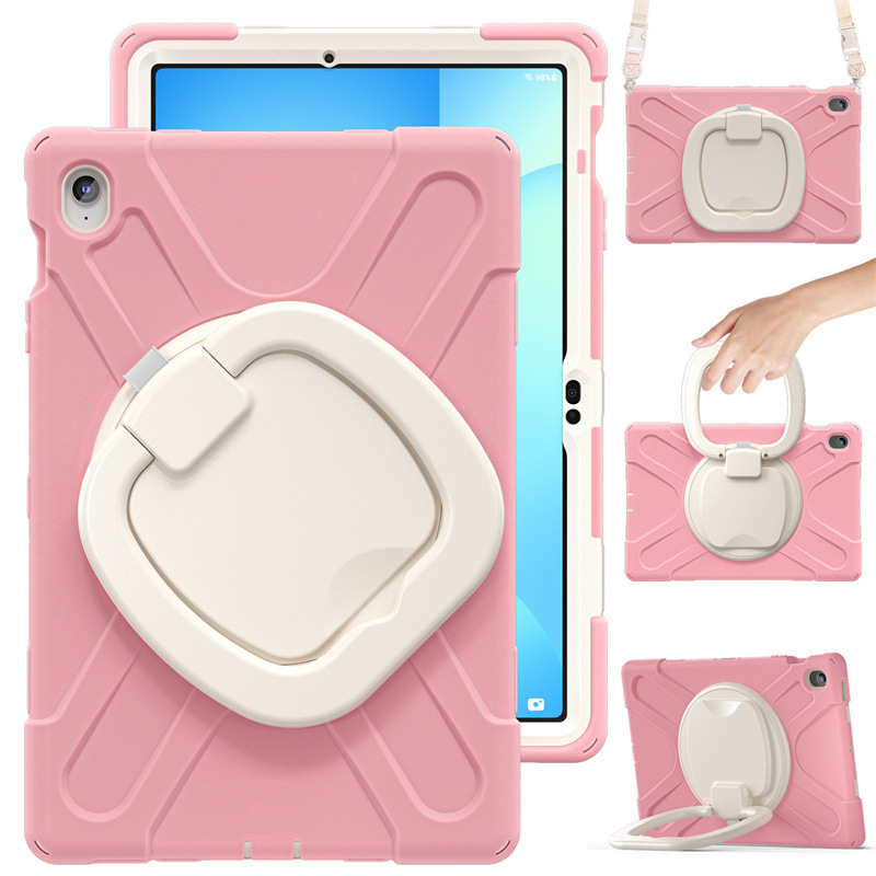 Chargez l&#39;image dans la visionneuse de la galerie, Samsung Tab S10 FE Plus 13.1&quot; 2025 - 360 Degree Rotation Heavy Duty EVA Kid Friendly Ring Holder Stand Case - i-Station Mobile Phone &amp; Electronic Device Repair and Accessories
