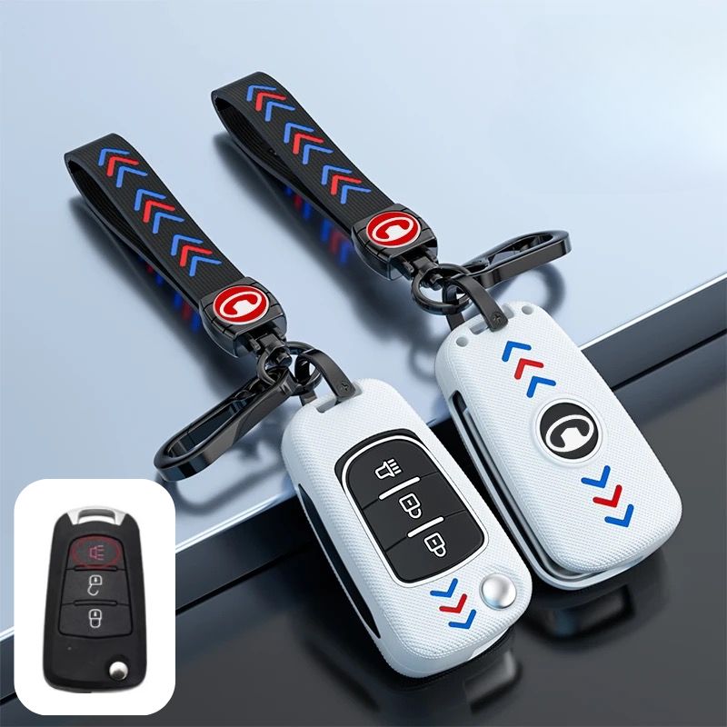 Load image into Gallery viewer, Great Wall Matte ABS Silicone Car Key Fob Case Cover For Haval, Wingle, M4, C30
