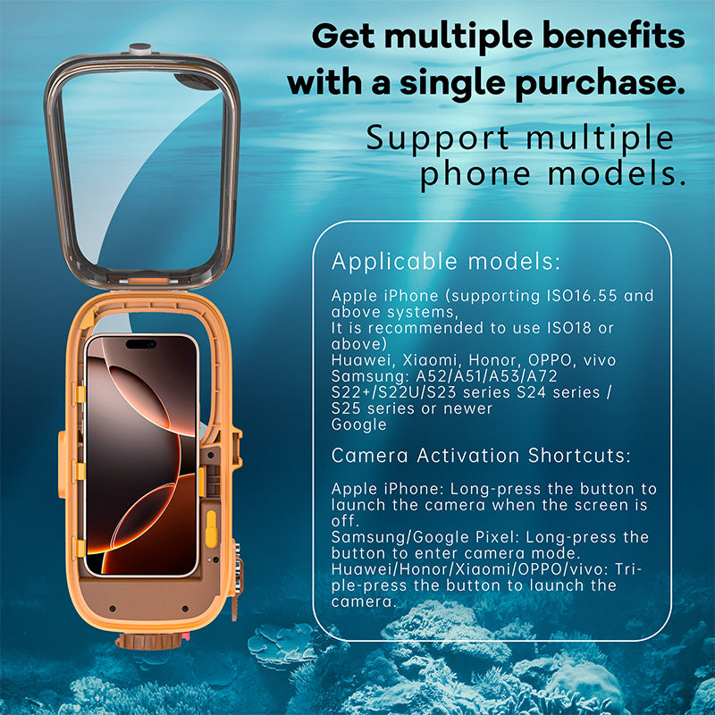 Load image into Gallery viewer, [With Bluetooth Version][Diving IPX8 15M/49FT Waterproof] Universal Samsung - Redpepper Underwater Protective Mobile Phone Case
