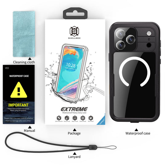 [Magsafe Compatible] [Mars Series] Apple iPhone 17/Air/Pro/Pro Max Shellbox Full Covered Waterproof Heavy Duty Tough Armor Case - i-Station Mobile Phone & Electronic Device Repair and Accessories