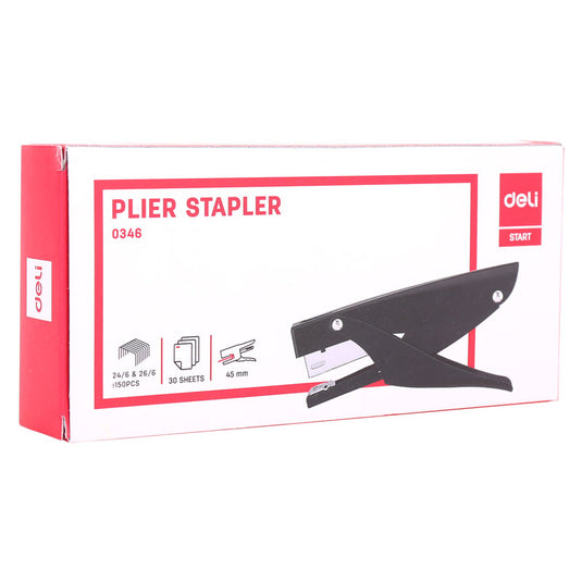Deli 0346 Handheld Plier Staple Ofice Suppliers Hand Paper Binding