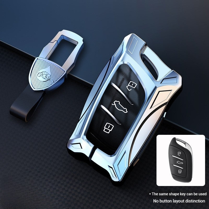 Cargue la imagen en el visor de la galería, Roewe Mecha Series Zinc Alloy Car Key Fob Case Cover For  RX3, RX5, RX5 Plus, RX5 Max, ERX5, D7, iMAX8, i6, Ei6
