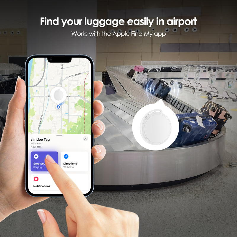 Cargue la imagen en el visor de la galería, [Siindoo]  AirTag Mini GPS Tracker Smart Tag Luggage Wallet Pet Key Finder - Polar Tech Australia
