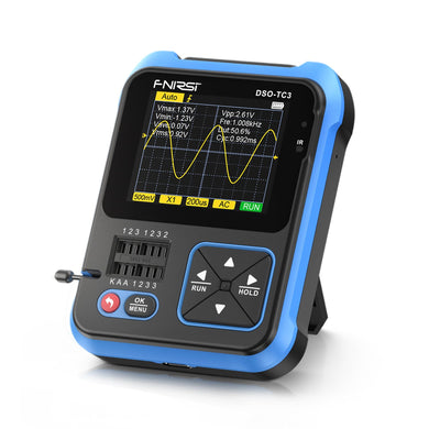 [DSO-TC3] FNIRSI Digital Oscilloscope Transistor Tester Signal Generator 3 in1 500Khz 10MSa/s Capacitor Resistor Diode 100K output - Polar Tech Australia