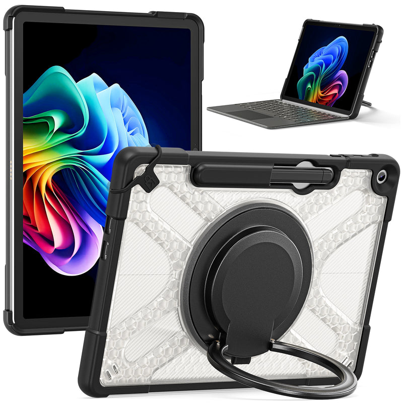 Chargez l&#39;image dans la visionneuse de la galerie, Microsoft Surface Pro 12 (2025) - 360 Degree Rotate Shockproof Heavy Duty Tough Stand Case Cover With Pen Holder
