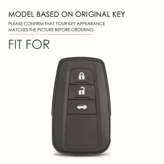 Toyota Genuine Leather Full Protection Car Key Fob Case Cover For Aygo, Yaris, Corolla, C-HR, Camry, GT86, GR Supra, Prius, Prado, Mirai, RAV4, Land Cruiser, Hilux, Proace - Polar Tech Australia