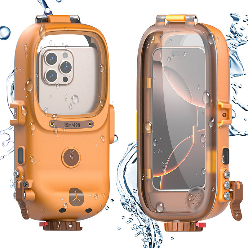 Chargez l&#39;image dans la visionneuse de la galerie, [With Bluetooth Version][Diving IPX8 15M/49FT Waterproof] Universal iPhone - Redpepper Underwater Protective Mobile Phone Case
