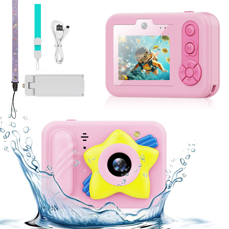 Load image into Gallery viewer, [Depth 1.5M Max] High-Definition IP68 Waterproof Kids Camera With Triangular Stand &amp; Safety Strap - Polar Tech Australia
