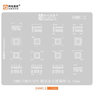 [Amaoe] [Stencil] BGA Reballing Solder Paste Stencil For EMMC/UFS Soldering Mesh - Polar Tech Australia