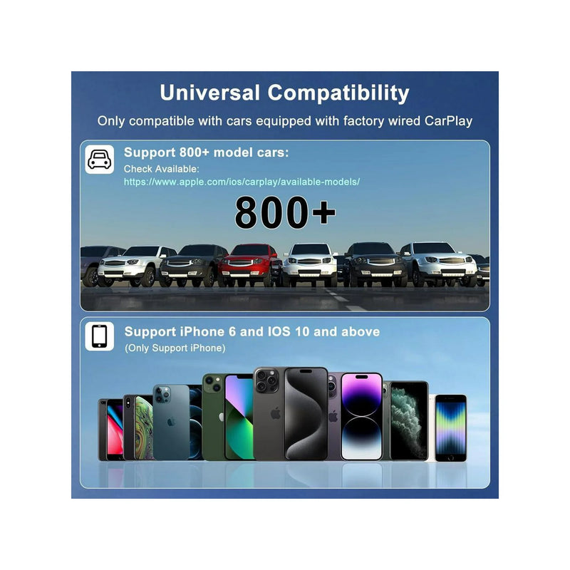 Cargue la imagen en el visor de la galería, Plug and Play Mini Wireless CarPlay USB Adapter or iPhone 11/12/13/14/15/16 - Polar Tech Australia
